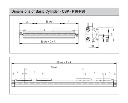 Vérin mécanique longue course OSP-P63 pour transfert de charges - 4