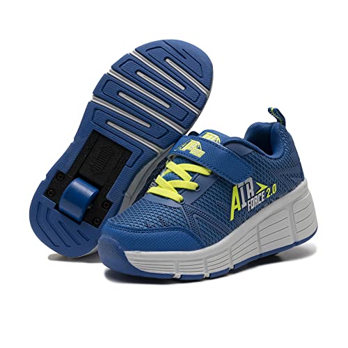 Consejos y reviews para comprar Tenis rueda para comprar online. 36 Zapatos de ruedas para niños y niñas, con ruedas, se convierten en tenis deportivos, azul (2blue), 21.5 MX Niño pequeño