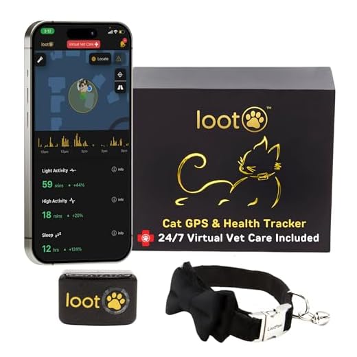 LootPaw GPS Cat Tracker Collar with App