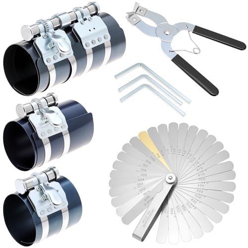 QWORK 8Pcs Piston Ring Compressor & Installation Tool Kit - 3