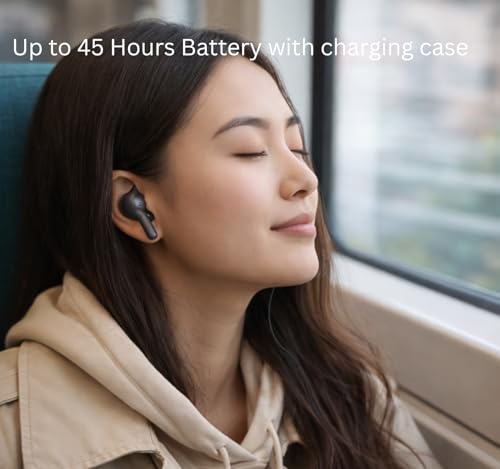 Image of Bluetooth Buds 4 for Oneplus with Dual Drivers & Dual DAC Audio, 50dB Active Noise Cancellation, Hi-Fi Sound Quality, Clear Voice Calls, Stable Low Latency Connection (Black)