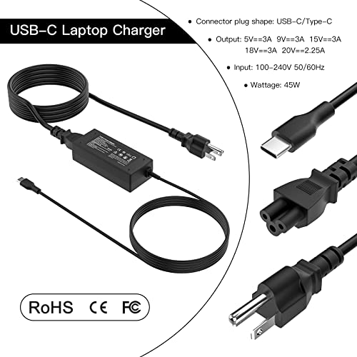 45W-USB-CType-C-Laptop-Charger-Ac-Adapter-for-HP-Chromebook-14-ca051wm-14-ca052wm-14-ca061dx-11-ae051wm-11-ae001tu-11-ae027nr-844205-850-10-p010nr-12-c012dx-12-f014dx