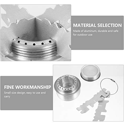 Besportble Mini Alcohol Stove Lightweight Aluminum Spirit Burner For Camping Hiking Backpacking #TOP16