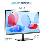 KOORUI E2711F 27 Zoll Monitor, FHD 1920 x 1080 100Hz PC Monitor, Adaptive Sync HDMI 1.4, Eye Care Bildschirm, -5° bis 15° neigbar, VESA 100 x 100mm – Bild 5