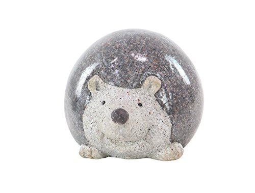 Deco 79 Polystone Hedgehog Garden Sculpture, 14" X 9" X 8", Gray #TOP1