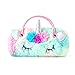 Hifot Plüsch Einhorn Brillenetui Hardcase, Sonnenbrille Brillenbox Tragbare Brillenetui für Kinder