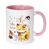 [Exquis motif musical sur le thème du chat] Ce mug présente un joli thème musical associé à un adorable motif de chat. Ses couleurs vives et son design dynamique ajoutent une touche de gaieté et d'art à votre quotidien.
