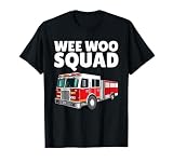 Funny Firefighter Art for Men Women Kids Fire Truck Fireman T-Shirt