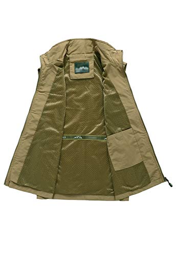 Image of Hbufnha Men's Lightweight Vest Outdoor Windbreaker Vest Jacket For Golf Safari Travel Fishing Hiking Vest