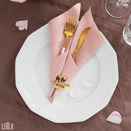 Leglo 20 Pcs Gold Fall Napkin Rings thumb #8