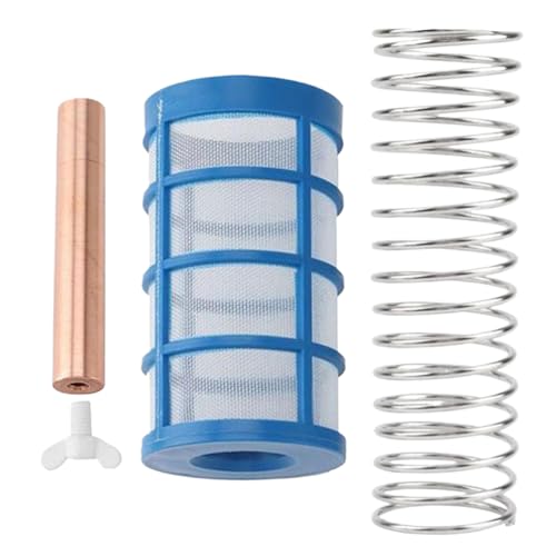 Gihioue Repuesto de ánodo de cobre, purificador de piscina, ánodo de cobre, incluye pantalla de cesta y tornillo de ala, piezas de repuesto para agua dulce y salada de spa