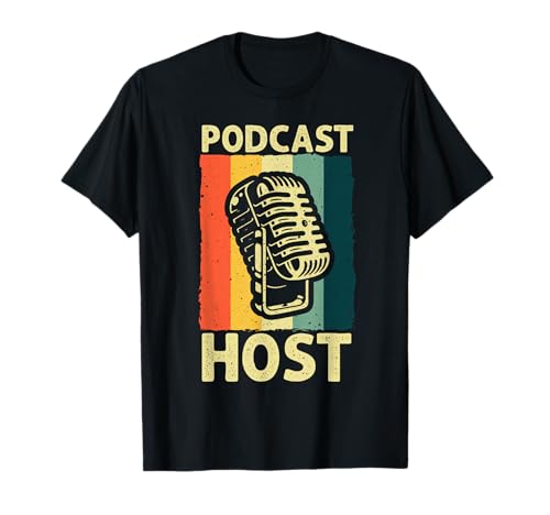 Cool Podcast Design for Men Women Podcaster Hosting Channel T-Shirt