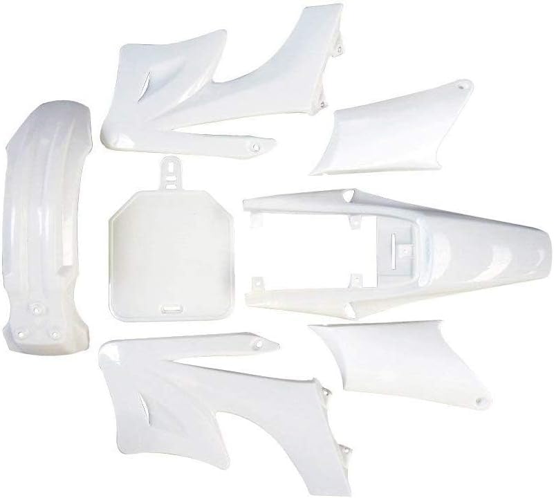 Complete Plastics Fairing Body Fender Kit for Apollo Orion 110cc 125cc 150cc 200cc 250cc Pit Dirt Bike Motocross Motorcycle (Green and white)