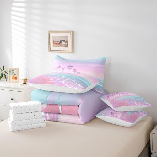 Juego de ropa de cama de cocotero de 7 piezas para transformar dormitorios individuales 7