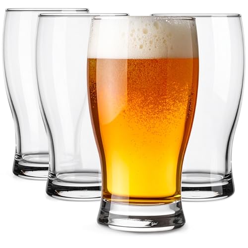 Glasmark KROSNO 1992 Set da 4 Bicchieri da Birra 330 ml - Bicchieri Classici per Pils e Lager - Lavabili in Lavastoviglie - Ristorazione e Casa