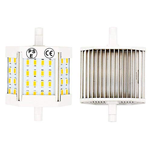 LuxVista 2-pcs 10W R7S J78 T3 78MM Haute luminosité 5730 Ampoule SMD LED, 1100 Lumens, remplacement 100W Halogène Ampoule(3000k Blanc chaud)