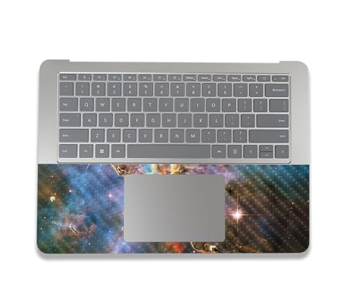 Image of MightySkins Carbon Fiber Skin Compatible with Microsoft Surface Laptop Studio 2 (2023) Full Wrap Kit - Golden Nebula | Protective, Durable Textured Carbon Fiber Finish | Made in The USA