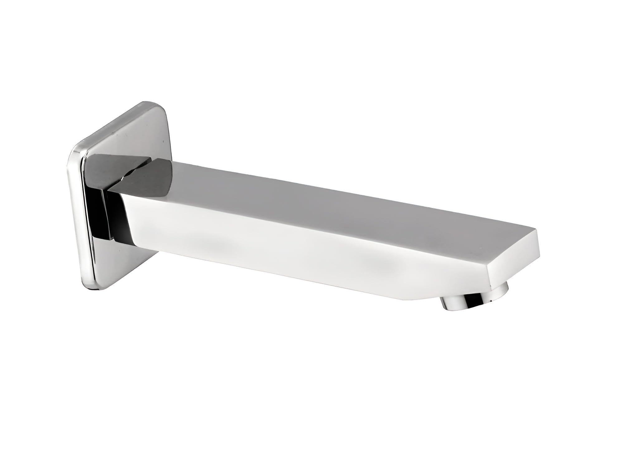 Metwin Long Body Bathroom taps and Kitchen taps with Foam Flow Chrome Finish and Quarter Turn Fitting Bathroom Diverter Tap - Heavy Brass - with Wall Flange Bath Tub Spout (Plan Spout, Cubix Heavy)-image-44