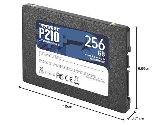 Image of Patriot Memory P210 SATA 3 256GB SSD 2.5 Inch Internal Solid State Drive P210S256G25
