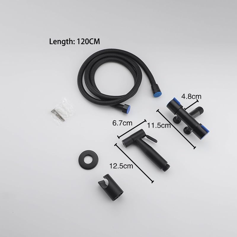 Buse de bidet portable avec douchette eau froide et vanne d'angle 1/2 - 5