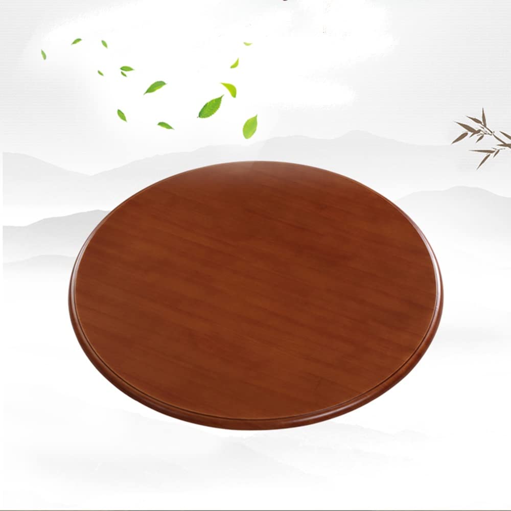 Plateau tournant en bois de 90 cm pour table à manger et grand lazy susan rond