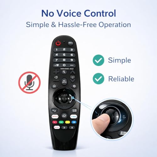 Image of Sadhwanis Compatible Remote Control for LG TV Magic Smart Remote, Model AKB75855501 AN-MR20GA, Scroll Mouse Pointer, Non Voice Command, No Pairing Required