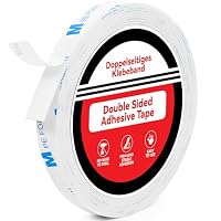 Doppelseitiges Klebeband Extra Stark, 10mm × 3m Doppelklebeband Schaumstoffband, 1600T PE - Montageklebeband, Wasserdichtes Starkes Klebeband für Innen- und, Befestigung von Gegenständen, Bildern – Ansicht 1
