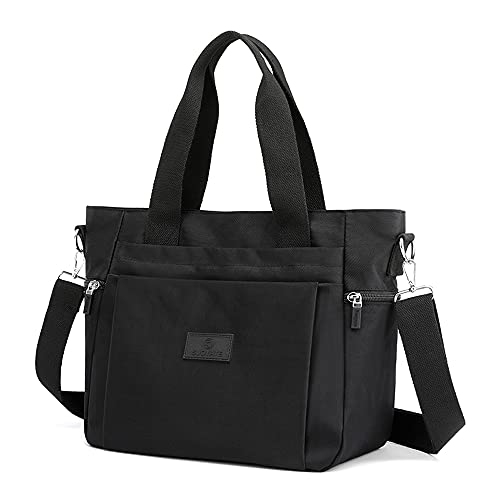 Bolso de hombro de nailon para mujer miniatura 1