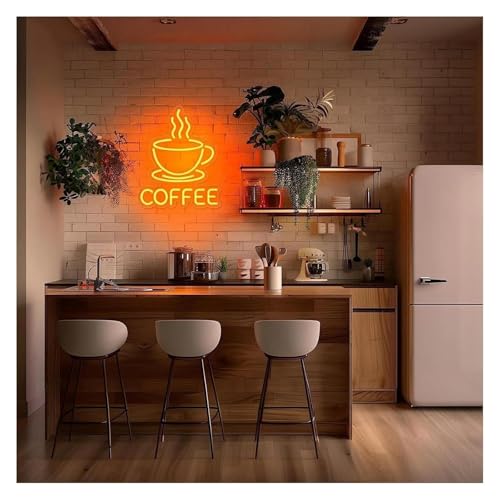 Enseigne tasse à café au néon LED avec luminosité réglable 32x39cm - 2