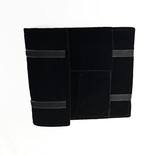 Scikheft Portable Jewelry Roll Untangled Secure Necklace Travel Storage Bag Displays Holder 16 Chain (Black Velvet) #TOP6