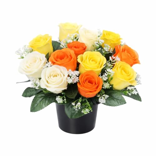 Fleurs funéraires pour tombeau et décorations commémoratives de cimetière - 3