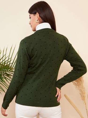 Image of Pivl Womens Winter Season Round Neck Full Sleeves Sweater /Cardigan