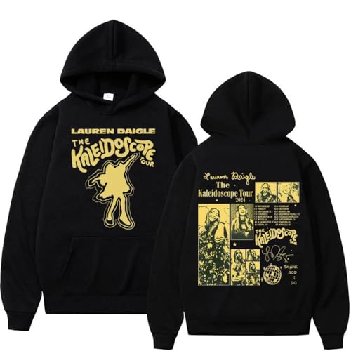 Photo de NXKAFAH Sweat à Capuche Lauren Daigle à Double Face The Kaleidoscope Tour Unisexe Style Hip-hop Vintage.