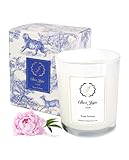 Chez Juju Natural Soy Wax Candle | Peony & Blush Suede | Luxurious Scented Candle Fragrance Aromathe