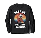 Photo Gallery just a boy who loves pappagalli pappagallo colorato uccello vintage maglia a manica Photo Gallery just a boy who loves pappagalli pappagallo colorato uccello vintage maglia a manica
