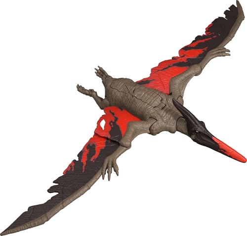 Image of Mattel Jurassic World Dinosaur Toys with Roar Sound & Attack Action, Wild Roar Posable Figure, Physical & Connected Digital Play