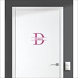  Adesivo per porta con nome - Dennis - Rosa