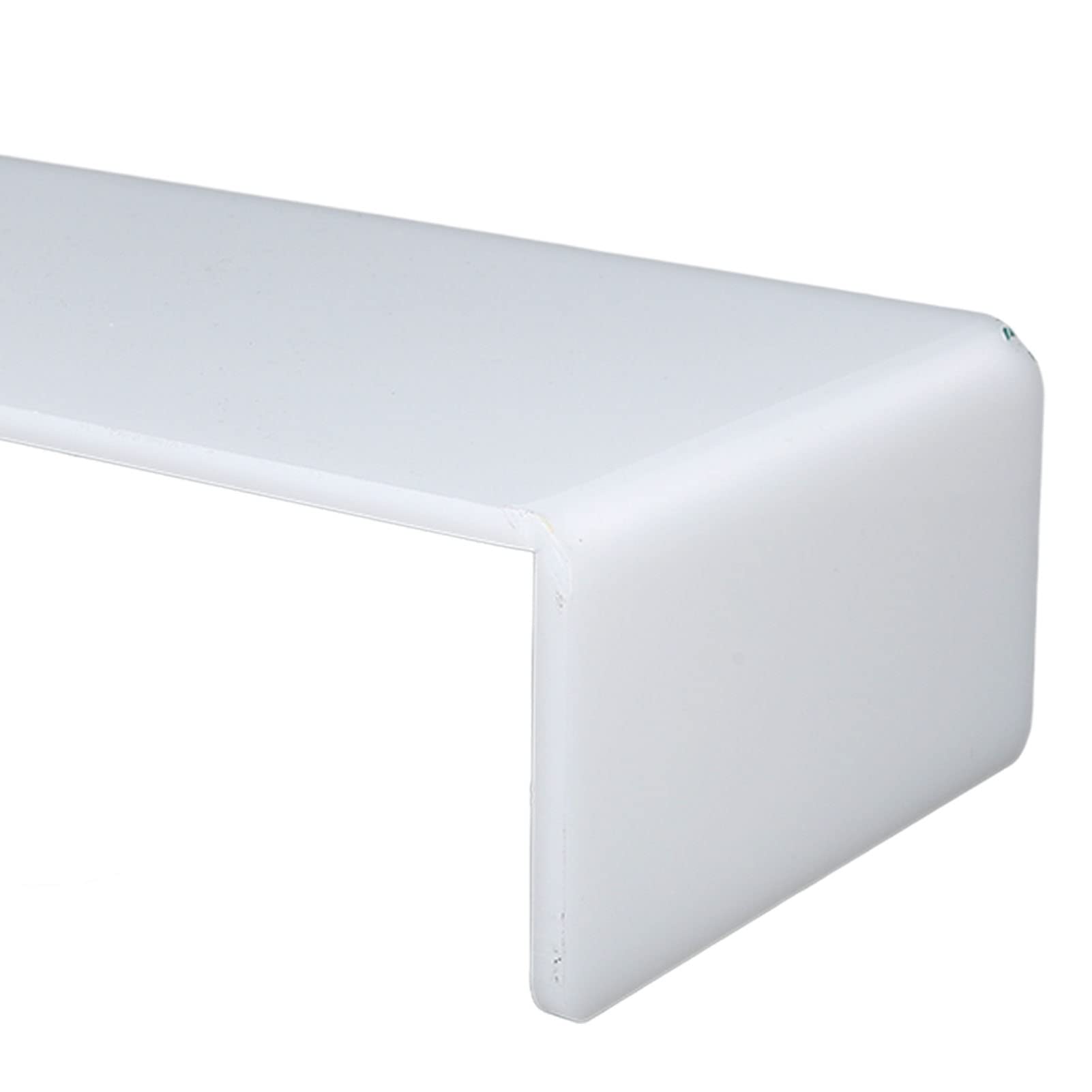 Supporto per Monitor, Rialzo per Schermo, Rialzo da Scrivania, Ripiano Rialzato, Supporto in Acrilico per Monitor TV Portatile 27 X 16,5 X 8 Cm, Bianco