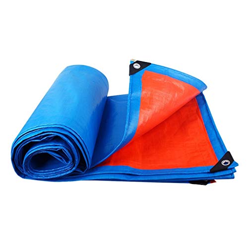 WWWANG Thicken Outdoor Sunshade Waterproof Cloth Waterproof Sunscreen Truck Tricycle Tarpaulin Canvas Plastic Insulation Canopy Tarpaulin (Size : 5 * 7)