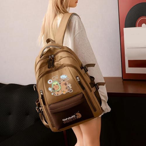 Mochila estética de Capybara con kits extra y bolsa de mano multifuncional Modelo Tras 2