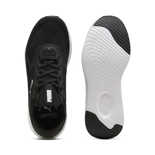 PUMA Women's Softride Mayve 2 Shoes, Black- White- Silver AH26, 8 WNS - image 5