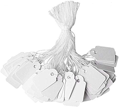 500 Premium Writable Jewelry Tags with String by Ummeral, 0.91 x 0.55 inches - Paper Sale Tags for Anything You Need to Identify or Price image 4