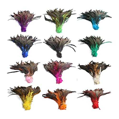 Plumas de gallo decorativas de 35cm para disfraces y tocados de boda 3