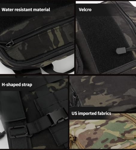 Sac à dos tactique marron extensible multi-usages avec sangles de compression - 7