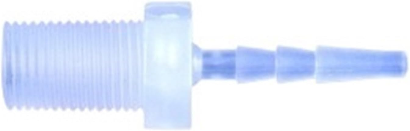 5~200pcs G1/8 1/4 Thread To 2.8~12mm PP Pagoda Direct Connector Aquarium Tank Air Pump Adapter Irrigation System Pipe Hose Joint(G1I8-4.8mm,50 Pieces)