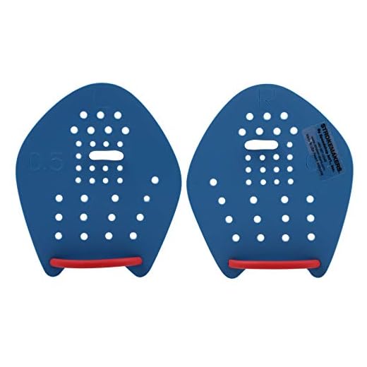 Strokemakers by Speedshop Int'l Swimming Hand Paddles for Swim Training - The Original Stroke Technique Paddle (0.5, Blue)