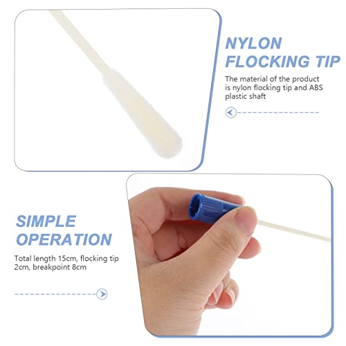 Healifty 7R0333NCC36114XJGYBRE1ZL 50 Sets Nasopharyngeal Nylon Tipped Specimen Flocked Swabs With Tubes Lid Lable Nasal Swab Sterile Nylon Flocking Tip Flocked Swab thumb #8