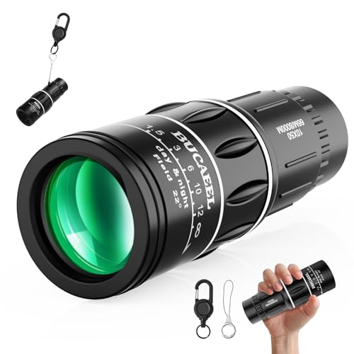 Pocket Monocular Telescope - Lightweight 10x50 Telescope with Handheld High-Definition Scope for Bird Watching - Non-Slip, Portable Design for Hikes and Outdoor Travel