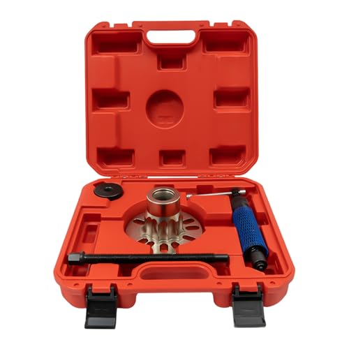 - Kit de extractor de ruedas hidráulico de 10 toneladas, extractor manual de cubos, herramienta profesional de extracción de ejes de 4 y 5 espárragos de acero al carbono (Reino Unido), bomba