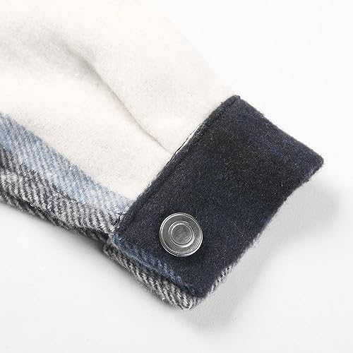 Girls Flannel Plaid Shacket Button Down Long Sleeve Casual Shirt Shackets Fall Jacket Clothes4